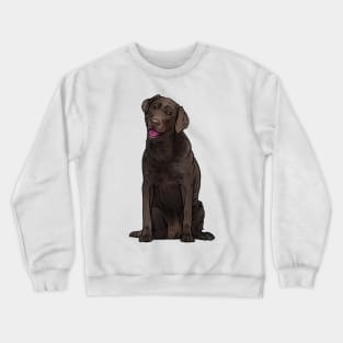 Chocolate Labrador Retriever Dog Chocolate Lab Crewneck Sweatshirt
